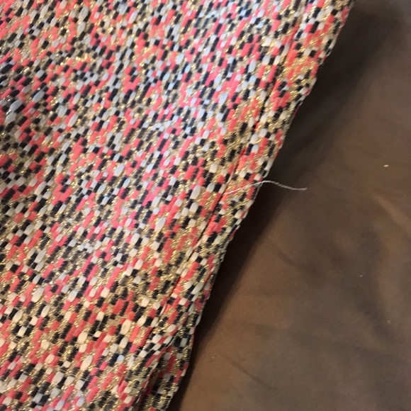 J crew pink Skirt with a hint of Gold/metallic - Picture 5 of 5